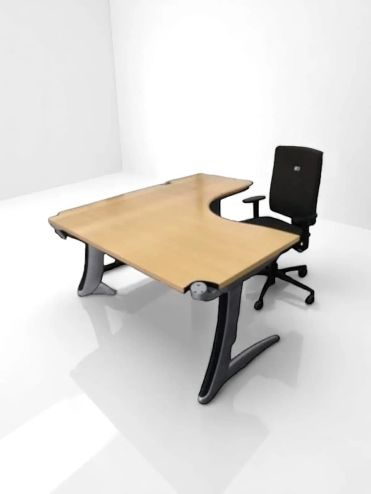 Bureau d'angle Steelcase avec caissons 160x160cm Bureau d'angle Steelcase avec caissons 160x160cm